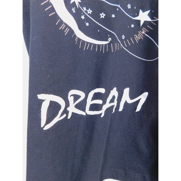 Mia Luce Its Our Destiny Dream Graphic Tee Loungewear Top Black L - Picture 7 of 10